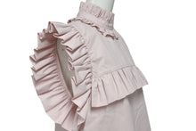 Load image into Gallery viewer, JIL SANDER ジルサンダー ノースリーブフリルシャツ J01NC0101 J45002 イタリア製 コットン ピンク サイズ32 美品 中古 4c075591