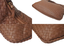 画像をギャラリービューアに読み込む, BOTTEGAVENETA ボッテガヴェネタ ショルダーバッグ イントレチャート ホーボー 115653 ブラウン レザー ゴールド金具 中古 4c075643