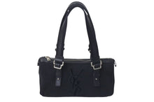 Load image into Gallery viewer, YVES SAINT LAURENT イヴサンローラン カハラ ロゴ ハンドバッグ ショルダーバッグ ブラック シルバー金具 美品 中古 4c075646