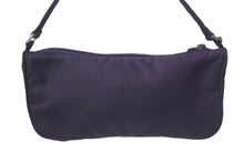 画像をギャラリービューアに読み込む, PRADA プラダ ワンショルダーバッグ ミニポーチ トライアングルロゴ WS12182 ナイロン パープル シルバー金具 美品 中古 4c075648