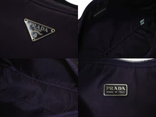 画像をギャラリービューアに読み込む, PRADA プラダ ワンショルダーバッグ ミニポーチ トライアングルロゴ WS12182 ナイロン パープル シルバー金具 美品 中古 4c075648