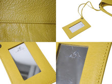 画像をギャラリービューアに読み込む, 極美品 BALENCIAGA バレンシアガ ザ デイ ワンショルダーバッグ カーフスキン イエロー ブラックメタル金具 中古 4c075649