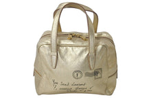 画像をギャラリービューアに読み込む, Yves SaintLaurent イブサンローラン yメール ハンドバッグ 197459 002404 レザー ゴールド ブラック ゴールド金具 美品 中古 4c075699