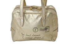 画像をギャラリービューアに読み込む, Yves SaintLaurent イブサンローラン yメール ハンドバッグ 197459 002404 レザー ゴールド ブラック ゴールド金具 美品 中古 4c075699