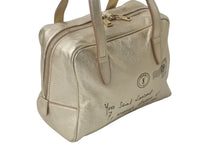 画像をギャラリービューアに読み込む, Yves SaintLaurent イブサンローラン yメール ハンドバッグ 197459 002404 レザー ゴールド ブラック ゴールド金具 美品 中古 4c075699