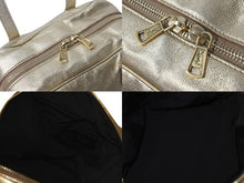 画像をギャラリービューアに読み込む, Yves SaintLaurent イブサンローラン yメール ハンドバッグ 197459 002404 レザー ゴールド ブラック ゴールド金具 美品 中古 4c075699