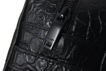 画像をギャラリービューアに読み込む, 極美品 SAINT LAURENT サンローラン クラッチバッグ クロコ型押し GUE664555 0521 イタリア製 レザー ブラック 中古 4c075725