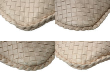 画像をギャラリービューアに読み込む, BOTTEGA VENETA ボッテガヴェネタ イントレチャート ワンショルダーバッグ ホーボーバッグ ラージ ピンクベージュ 美品 中古 4c075857