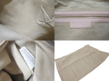 画像をギャラリービューアに読み込む, BOTTEGA VENETA ボッテガヴェネタ イントレチャート ワンショルダーバッグ ホーボーバッグ ラージ ピンクベージュ 美品 中古 4c075857