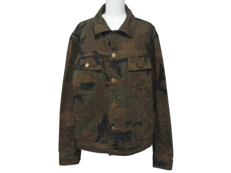 Supreme シュプリーム × LOUIS VUITTON ルイヴィトン ジャガードトラッカーデニムジャケット HDA91WDSQ サイズ48 美品 中古 4c075909