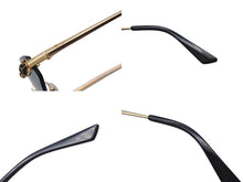 Load image into Gallery viewer, Cartier カルティエ パンテール スムース ゴールドフィニッシュ サングラス メタル ゴールド ブラック ブルー 美品 中古 4c075947 正規品