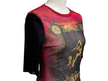 画像をギャラリービューアに読み込む, JEAN PAUL GAULTIER ジャンポールゴルチエ パワーネット 半袖Ｔシャツ レッド ナイロン サイズ 40 中古 4c076041
