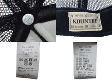 画像をギャラリービューアに読み込む, 新品未使用 KAPITAL キャピタル キャップ DENIM REPAIR SERVICEpt トラックCAP ポリエステル ナイロン 黒 黄色 中古 4c076043