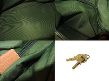 画像をギャラリービューアに読み込む, Christian Dior クリスチャンディオール ミニボストンバッグ トロッター柄 カーキ系 キャンバス レザー PZ0601 美品 中古 4c076049