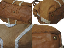 画像をギャラリービューアに読み込む, YVES SAINT LAURENT イヴサンローラン イージー ボストンバッグ ムートン ブラウン 208314・213317 良品 中古 4c076054