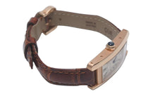 Load image into Gallery viewer, 極美品 CARTIER カルティエ クオーツ 時計 タンク アメリカン W2607456 QZ PG 革ベルト ピンクゴールド シルバー文字盤 ブラック 中古 4c076066