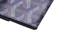 画像をギャラリービューアに読み込む, GOYARD ゴヤール マリニー ウォレット 二つ折り財布 MARIGNPMLTY12CL12P ネイビー レザー PVC 美品 中古 4c076204