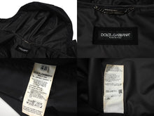 画像をギャラリービューアに読み込む, DOLCE&amp;GABBANA ドルチェアンドガッバーナ マウンテン パーカー アウター イタリア製 ポリエステル ブラック サイズ48 美品 中古 4c076238
