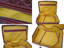 画像をギャラリービューアに読み込む, GOYARD ゴヤール トロリーPM キャリーバッグ キャリーケース スーツケース PVC レザー レッド シルバー金具 良品 中古 4c076266