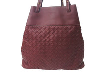 画像をギャラリービューアに読み込む, 極美品 BOTTEGA VENETA ボッテガヴェネタ イントレチャート トートバッグ ハンドバッグ レザー ボルドー ゴールド金具 中古 4c076348