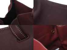 画像をギャラリービューアに読み込む, 極美品 BOTTEGA VENETA ボッテガヴェネタ イントレチャート トートバッグ ハンドバッグ レザー ボルドー ゴールド金具 中古 4c076348