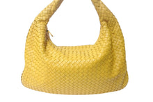 画像をギャラリービューアに読み込む, BOTTEGA VENETA ボッテガヴェネタ ホーボー イントレチャート ワンショルダーバッグ イエロー レザー 美品 中古 4c076587