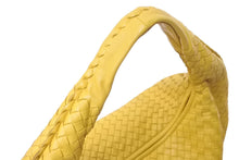 画像をギャラリービューアに読み込む, BOTTEGA VENETA ボッテガヴェネタ ホーボー イントレチャート ワンショルダーバッグ イエロー レザー 美品 中古 4c076587