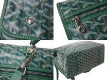 画像をギャラリービューアに読み込む, 新品同様 GOYARD ゴヤール サンレジェ バックパック ゴヤールディンキャンバス グリーンシルバー金具 STLEGEMMLTY33CG33P SUT120190 中古 4c076715