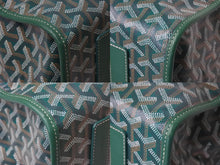 画像をギャラリービューアに読み込む, 新品同様 GOYARD ゴヤール サンレジェ バックパック ゴヤールディンキャンバス グリーンシルバー金具 STLEGEMMLTY33CG33P SUT120190 中古 4c076715