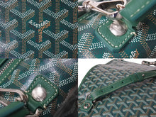 画像をギャラリービューアに読み込む, 新品同様 GOYARD ゴヤール サンレジェ バックパック ゴヤールディンキャンバス グリーンシルバー金具 STLEGEMMLTY33CG33P SUT120190 中古 4c076715