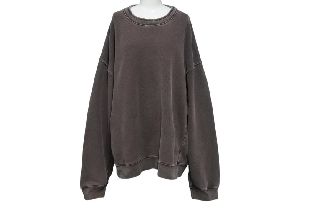 Kanye West カニエ ウエスト YEEZY SEASON 3 CREWNECK WITH RIB ONYX EARTH KW3M208-111 美品 中古 4c070120
