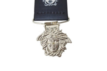 画像をギャラリービューアに読み込む, VERSACE ヴェルサーチ サスペンダー ズボン吊り メデューサ ヴィンテージ ゴム ブラック ホワイト シルバー金具 美品 中古 4c070415