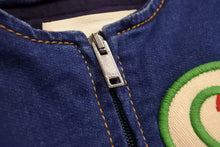 画像をギャラリービューアに読み込む, GUCCI グッチ オーバーオール シェリーライン ロゴ イタリア製 コットン ブルー グリーン レッド サイズ9/12m 美品 中古 50082