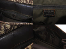 画像をギャラリービューアに読み込む, Christian Dior クリスチャンディオール トロッター ハンドバッグ キャンバス レザー ブラウン シルバー金具 美品 中古 4b005260