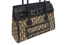 画像をギャラリービューアに読み込む, Christian Dior クリスチャンディオール トロッター ハンドバッグ キャンバス レザー ブラウン シルバー金具 美品 中古 4b005260