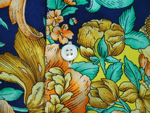 画像をギャラリービューアに読み込む, VERSACE ヴェルサーチ V2 by versace 半袖シャツ バロッコ シルク シャツ 総柄 イエロー シルク サイズL 美品 中古 52665