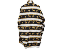 画像をギャラリービューアに読み込む, VERSACE ヴェルサーチ 長袖Ｔシャツ versace jeans couture 虎 獅子 豹 総柄 ホワイト ブラック コットン サイズL 美品 中古 52666