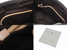 Load image into Gallery viewer, CELINE セリーヌ マカダム柄 ホーボー ワンショルダーバッグ PVC レザー ブラウン ロゴ 総柄 ゴールド金具 美品 中古 4b005290