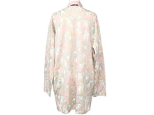 画像をギャラリービューアに読み込む, LOEWE ロエベ カーディガン オーバーシルエット 花柄 レーヨン ピンク サイズXS S3108120SM 美品 中古 53059