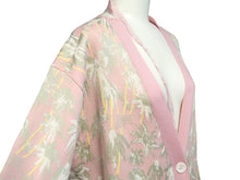 画像をギャラリービューアに読み込む, LOEWE ロエベ カーディガン オーバーシルエット 花柄 レーヨン ピンク サイズXS S3108120SM 美品 中古 53059