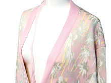 画像をギャラリービューアに読み込む, LOEWE ロエベ カーディガン オーバーシルエット 花柄 レーヨン ピンク サイズXS S3108120SM 美品 中古 53059
