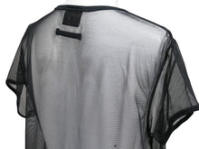 画像をギャラリービューアに読み込む, 極美品 Jean Paul Gaultier Homme ジャンポール ゴルチェ オム 半袖Ｔシャツ 編み メッシュ ブラック 中古 53812