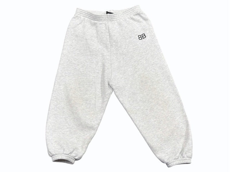 BALENCIAGA バレンシアガ 18AW キッズ BBロゴ スウェットパンツ 528671 TYK70 グレー サイズ2 美品 中古 54241