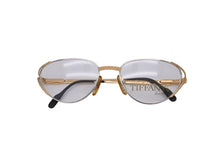 画像をギャラリービューアに読み込む, TIFFANY&amp;Co. ティファニー サングラス メガネ 23k T360 ヴィンテージ 度無し 54◻︎18 135 ゴールド ブラック 美品 中古 55100