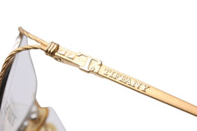 画像をギャラリービューアに読み込む, TIFFANY&amp;Co. ティファニー サングラス メガネ 23k T360 ヴィンテージ 度無し 54◻︎18 135 ゴールド ブラック 美品 中古 55100