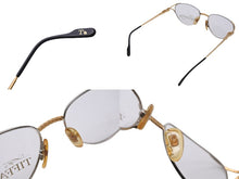 画像をギャラリービューアに読み込む, TIFFANY&amp;Co. ティファニー サングラス メガネ 23k T360 ヴィンテージ 度無し 54◻︎18 135 ゴールド ブラック 美品 中古 55100