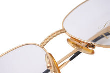 画像をギャラリービューアに読み込む, TIFFANY&amp;Co. ティファニー サングラス メガネ 23k T360 ヴィンテージ 度無し 56◻︎18 135 ゴールド ブラック 美品 中古 55101