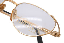 画像をギャラリービューアに読み込む, TIFFANY&amp;Co. ティファニー サングラス メガネ 23k T360 ヴィンテージ 度無し 56◻︎18 135 ゴールド ブラック 美品 中古 55101