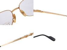 画像をギャラリービューアに読み込む, TIFFANY&amp;Co. ティファニー サングラス メガネ 23k T360 ヴィンテージ 度無し 56◻︎18 135 ゴールド ブラック 美品 中古 55101