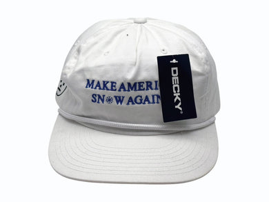YOUNG JEEZY ヤングジーズィー MAKE AMERICA SNOW AGAIN トラッカーハット キャップ 帽子 ホワイト 美品 中古 4b005516